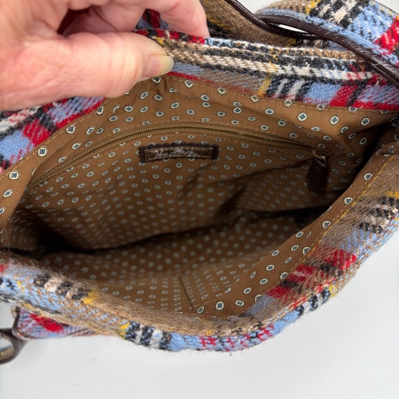 Vera Bradley Highland Patchwork Plaid Crossbody Tweed Wool Blend Preppy Teacher - Picture 7 of 9